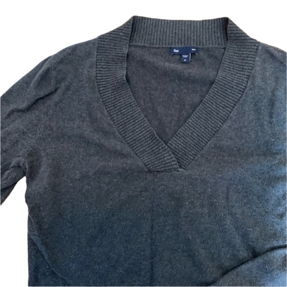 GAP Factory gray deep v neck sweater - Picture 2 of 6